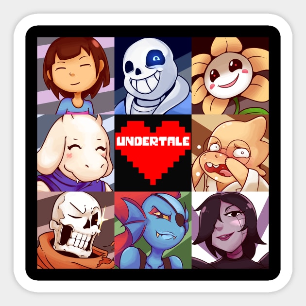 Undertale Sticker by almnasty